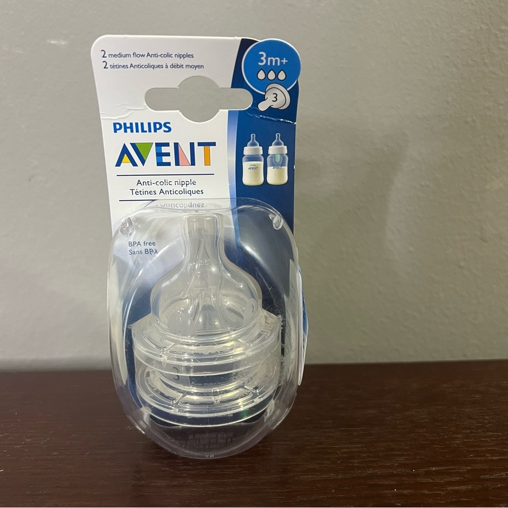 New Philips Avent Anti Colic Nipples 3m+ Medium Flow